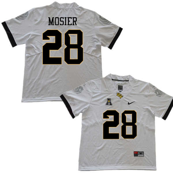 Men #28 Quade Mosier UCF Knights College Football Jerseys Sale-White